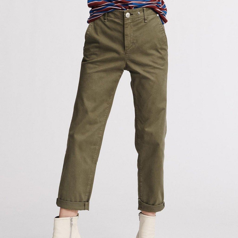 rag & bone Buckley Cotton Chinos Relaxed Fit Pant (Color Olive)